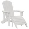 vidaXL Adirondack-Stuhl Weiß 74 x 82 x 92 cm HDPE
