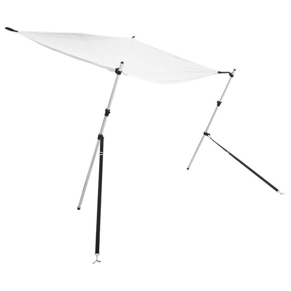 vidaXL T-Top-Beschattungsverlängerung Weiß 174x205x (115-194) cm