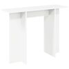vidaXL Konsolentisch Wei&szlig; 100 x 30 x 75 cm Holzwerkstoff
