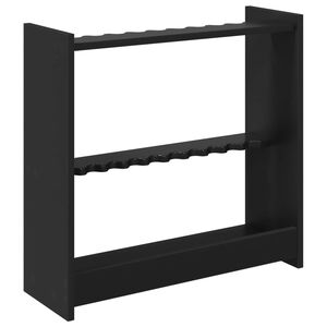 vidaXL Billardqueue-St&auml;nder Holzwerkstoff 60 x 20 x 57 cm Schwarz