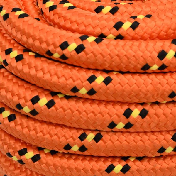 vidaXL Bootsseil Orange 20 mm 50 m Polypropylen