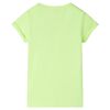 Kinder-T-Shirt Neongelb 140