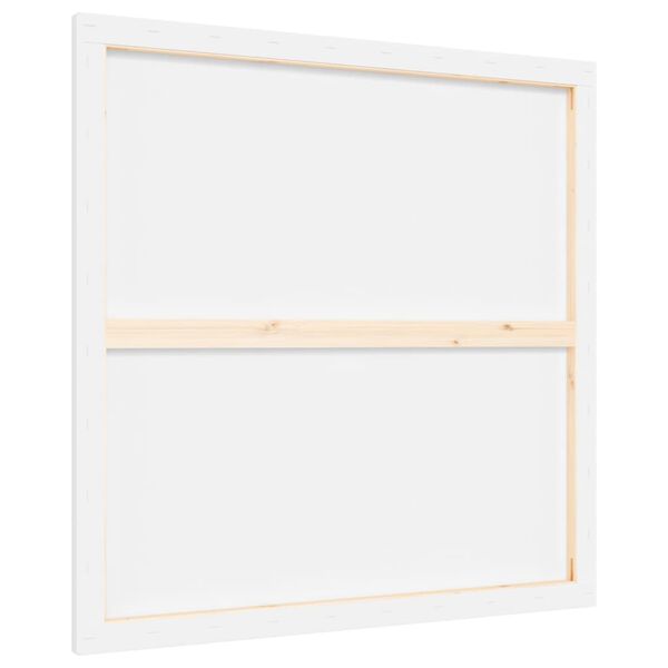 vidaXL Spannleinw&auml;nde 12 Stk. Wei&szlig; Stoff und Massivholz Kiefer