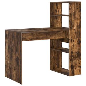 vidaXL Schreibtisch Ger&auml;ucherte Eiche 113 x 54 x 120 cm Holzwerkstoff