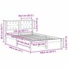 vidaXL Bettrahmen mit Kopfteil Taupe 135 x 190 cm Massives Kiefernholz