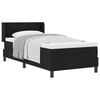vidaXL Boxspringbett mit Matratze mit Matratze Schwarz 90 x 200 cm