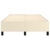 vidaXL Boxspringbettgestell Creme 120x200 cm Kunstleder