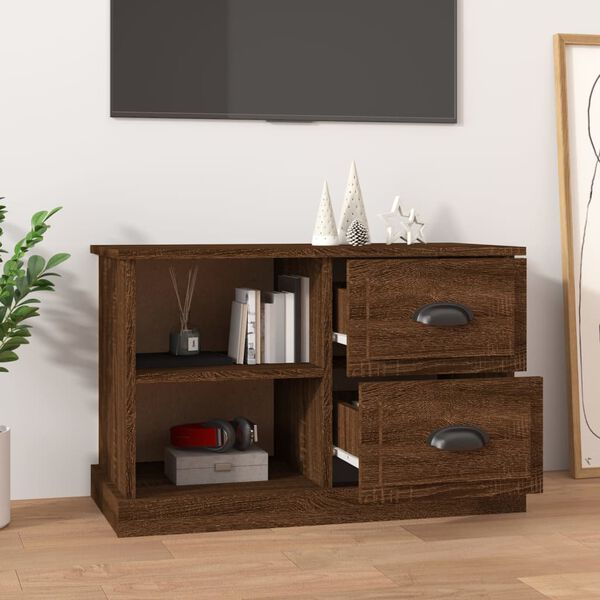 vidaXL TV-Schrank Braun Eichen-Optik 73x35,5x47,5 cm Holzwerkstoff