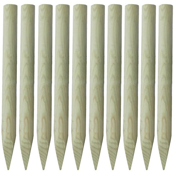 vidaXL Zaunpfosten 10 Stk. Holz 100 cm