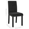 vidaXL Esszimmerst&uuml;hle 4 Stk. Schwarz Samt