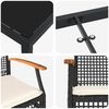 vidaXL Garten Essgruppe 5 pcs Schwarz Poly-Rattan
