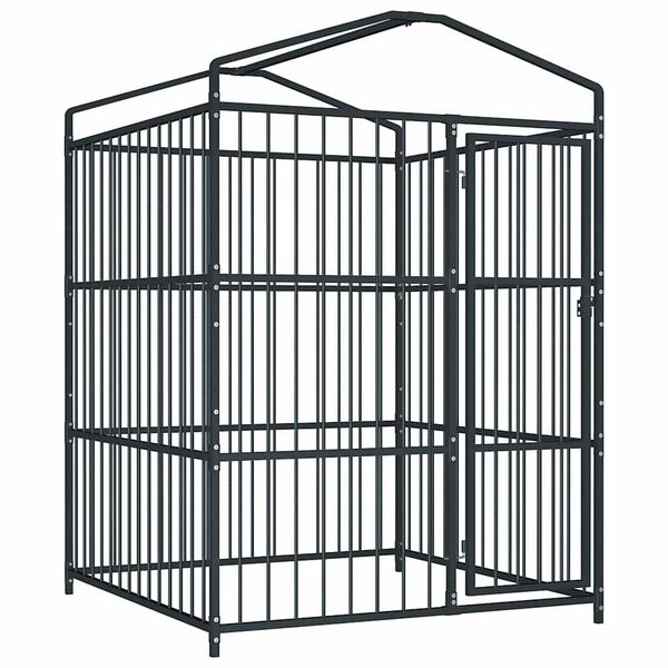 vidaXL Outdoor-Hundezwinger mit Überdachung 150 x 150 x 200 cm