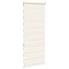 vidaXL Doppelrollo Marmorbeige 60x150 cm Stoffbreite 55,9 cm Polyester