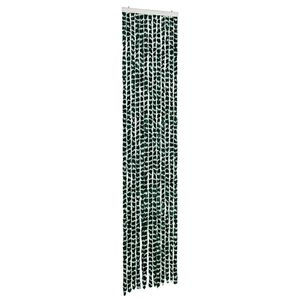 vidaXL Insektenschutz-Vorhang Gr&uuml;n und Wei&szlig; 56x185 cm Chenille