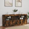 vidaXL Sideboard mit LED-Leuchten R&auml;uchereiche 162x37x67 cm