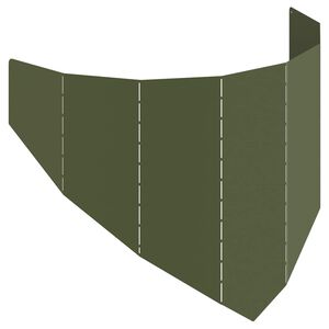 vidaXL Raseneinfassung 100 x 45 cm Stahl Olivgr&uuml;n