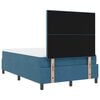 vidaXL Boxspringbett mit Matratze Dunkelblau 120 x 190 cm Stoff