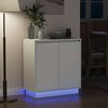 vidaXL LED-Sideboard mit Regal Wei&szlig; 71 x 34,5 x 75 cm Holzwerkstoff