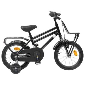 vidaXL Kinderfahrrad 12 Zoll f&uuml;r 2-4 Jahre alt Schwarz