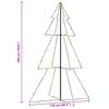 vidaXL Weihnachtsbaum in Kegelform 240 LEDs Indoor Outdoor 118x180 cm