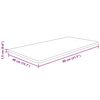 vidaXL Waschtischplatte Hellbraun 80x40x1,5 cm Massivholz Behandelt