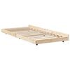 vidaXL Bettrahmen Natur 90 x 200 cm Massives Kiefernholz