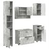 vidaXL Badezimmerm&ouml;bel-Set 5 stk. Beton Grau 35 x 30 x 192 cm