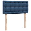 vidaXL Boxspringbett mit Matratze Blau 100x200 cm Stoff