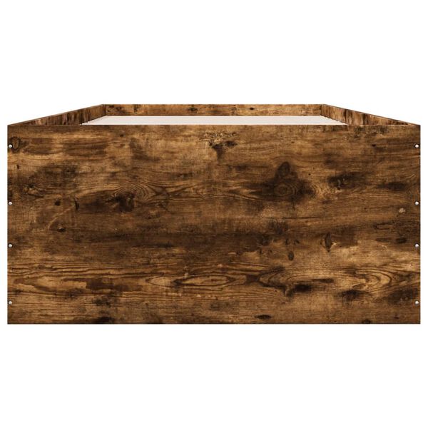 vidaXL Bettgestell R&auml;uchereiche 90x200 cm Holzwerkstoff