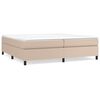 vidaXL Boxspringbett Matratze Cappuccino-Braun 200x200cm Kunstleder