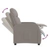 vidaXL Relaxsessel Taupe Stoff
