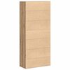 vidaXL Highboard Eiche handwerklich 80 x 35 x 180 cm Holzwerkstoff