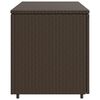 vidaXL Gartenschrank Braun 110x55x60,5 cm Poly Rattan