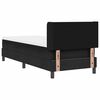 vidaXL Boxspringbett mit Matratze Schwarz 200 x 80 cm Polyester