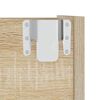 vidaXL Wand-Schuhschrank Sonoma-Eiche 80x18x60 cm Holzwerkstoff