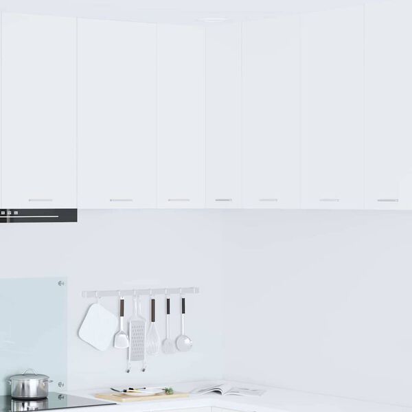 vidaXL H&auml;ngeschrank mit Speicher Wei&szlig; 57 x 57 x 80 cm Holzwerkstoff