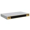 vidaXL Schweberegale 2 Stk. Betongrau 40x23x3,8 cm MDF