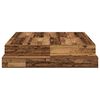 vidaXL Aufbewahrungsbettgestell Altholz 160 cm Holzwerkstoff