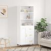 vidaXL Highboard Wei&szlig; 69,5x34x180 cm Holzwerkstoff