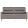 vidaXL 2-Sitzer-Sofa Taupe 140 cm Stoff