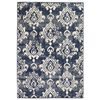 vidaXL Teppich Modern Barock-Ornamente Vintage 80 x 150 cm Beige/Blau