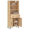 vidaXL Highboard Sonoma-Eiche 69,5x34x180 cm Holzwerkstoff