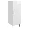 vidaXL Sideboard Hochglanz Wei&szlig; 33 x 34,5 x 89,5 cm Holzwerkstoff