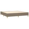 vidaXL Boxspringbettgestell Taupe 200x200 cm Stoff