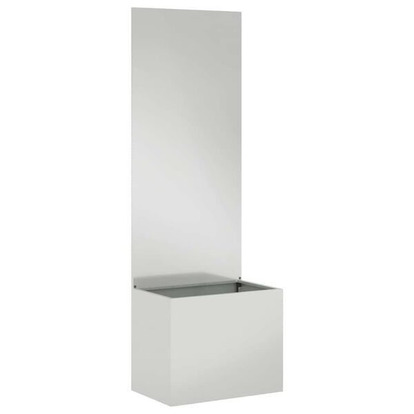 vidaXL Garten Sichtschutz-Leinwand Silber 50 x 140 cm Verzinkter Stahl