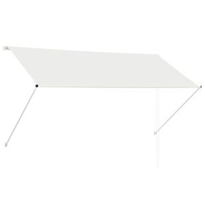 vidaXL Einziehbare Markise 250&times;150 cm Creme