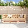vidaXL 3-tlg. Garten-Lounge-Set Massivholz Kiefer