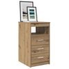 vidaXL Schubladenschrank Artisan-Eiche 40x50x76 cm Holzwerkstoff