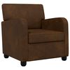 vidaXL Sessel Braun Kunstwildleder