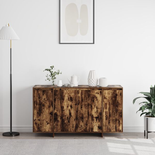 vidaXL Sideboard Ger&auml;ucherte Eiche 135 x 41 x 75 cm Holzwerkstoff
